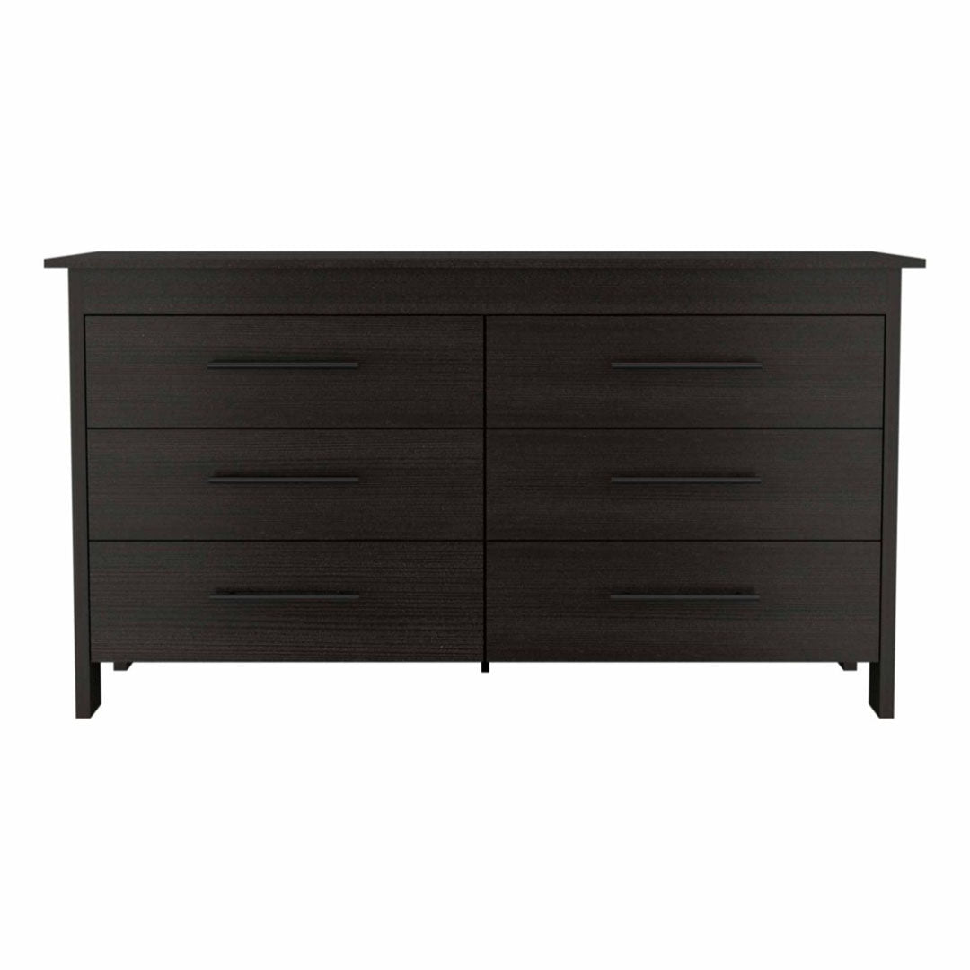 Hms 6 Drawer Double Dresser, Four Legs, Superior Top