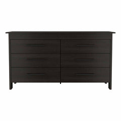 Hms 6 Drawer Double Dresser, Four Legs, Superior Top