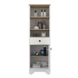 St. Clair Linen Cabinet, Two Interior Shelves, Two Open Shelves, Single Door
