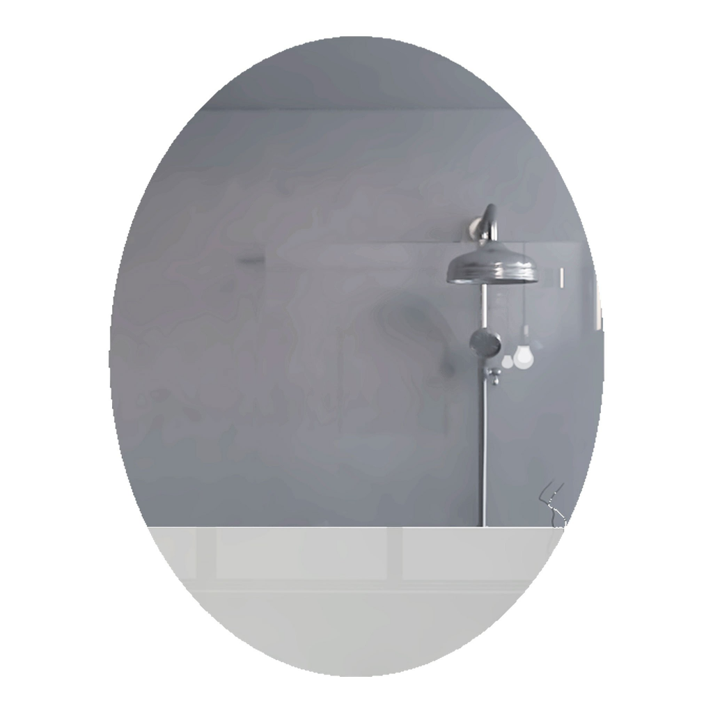 Mirror Ferrara, Frameless Oval Mirror, Looking Glass