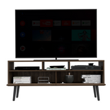 Tuhome Oslo TV Stand for TVs up to 51 Inches with Two Spacious Drawers, Three Open Shelves and Four Sturdy Legs, Modern Media Console with Superior Top and Functional Storage for Living Rooms or Entertainment Spaces