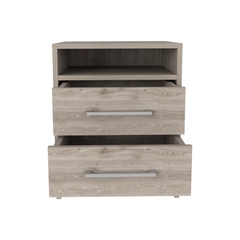 Leyva Nightstand, Two Drawers, Superior Top