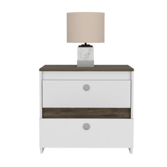 Mercury Nightstand, Two Drawers