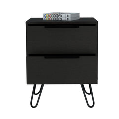 Augusta 2 Nightstand, Harpin Legs, Two Drawers