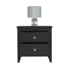 Amara Nightstand, Two Shelves, Four Legs