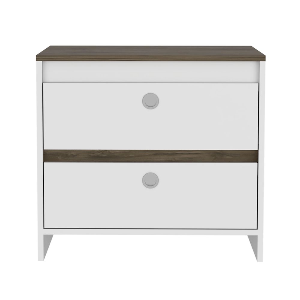 Mercury Nightstand, Two Drawers