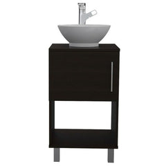 Pittsburgh Single Bathroom Vanity, One Open Shelf, Single Door Cabinet