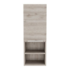 Jasper Bathroom Single Door Cabinet, Two Open Shelves, Two Interior