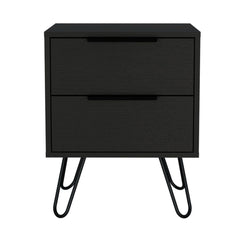 Augusta 2 Nightstand, Harpin Legs, Two Drawers