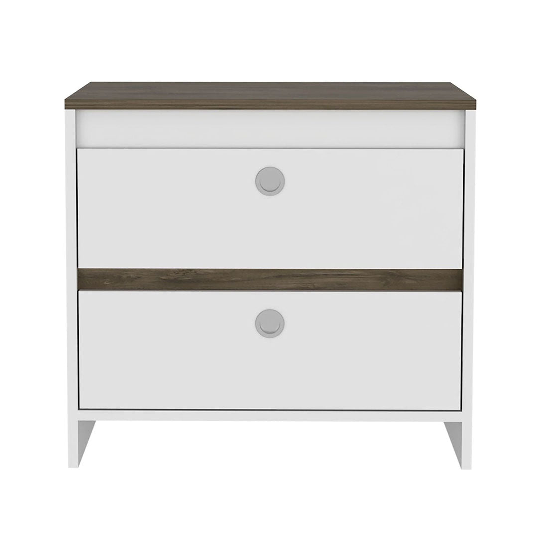 Idaly Nightstand, Superior Top, Two Drawers