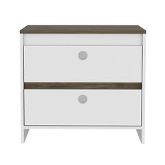 Idaly Nightstand, Superior Top, Two Drawers