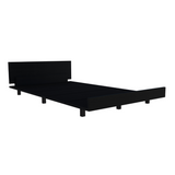 Tuhome Kaia Twin Bed Base with Integrated Headboard, Modern Supportive Platform Design, Elegant Minimalist Structure for Comfortable Rest and Stylish Bedroom Upgrades, Durable Freestanding Frame for Daily Use
