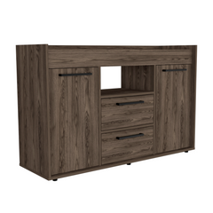 Hart Sideboard Double Door Cabinet, One Open Shelf