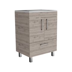 Essential Single Bathroom Vanity, One Draw, Double Door Cabinet