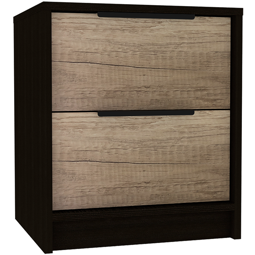 Egeo Nightstand, Two Drawers, Superior Top