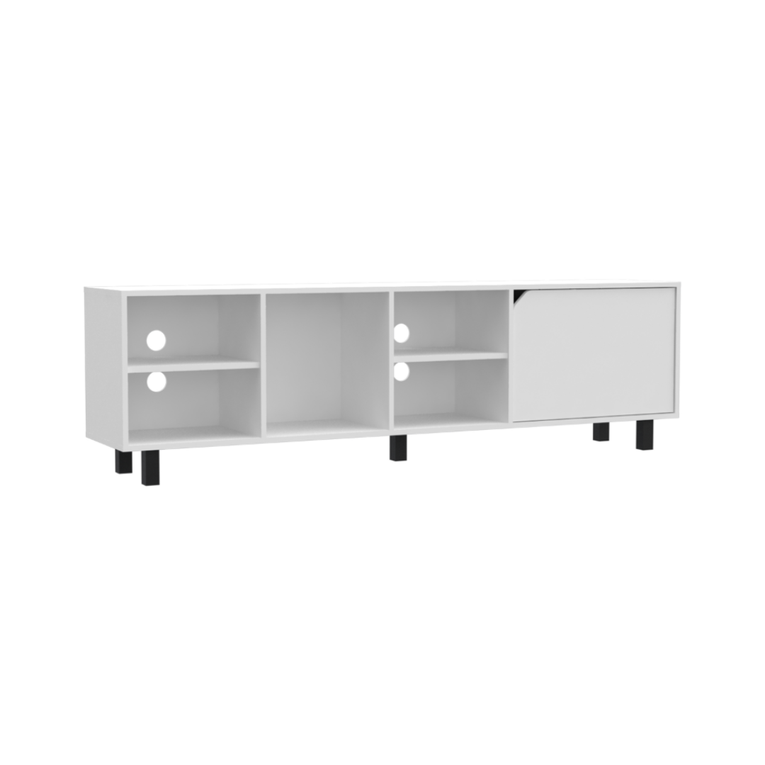 Valdivia Tv Stand For TV´S Up 70", Four Open Shelves, Five Legs