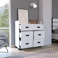 Sorrentino Dresser, Four Drawers, Single Double Drawer