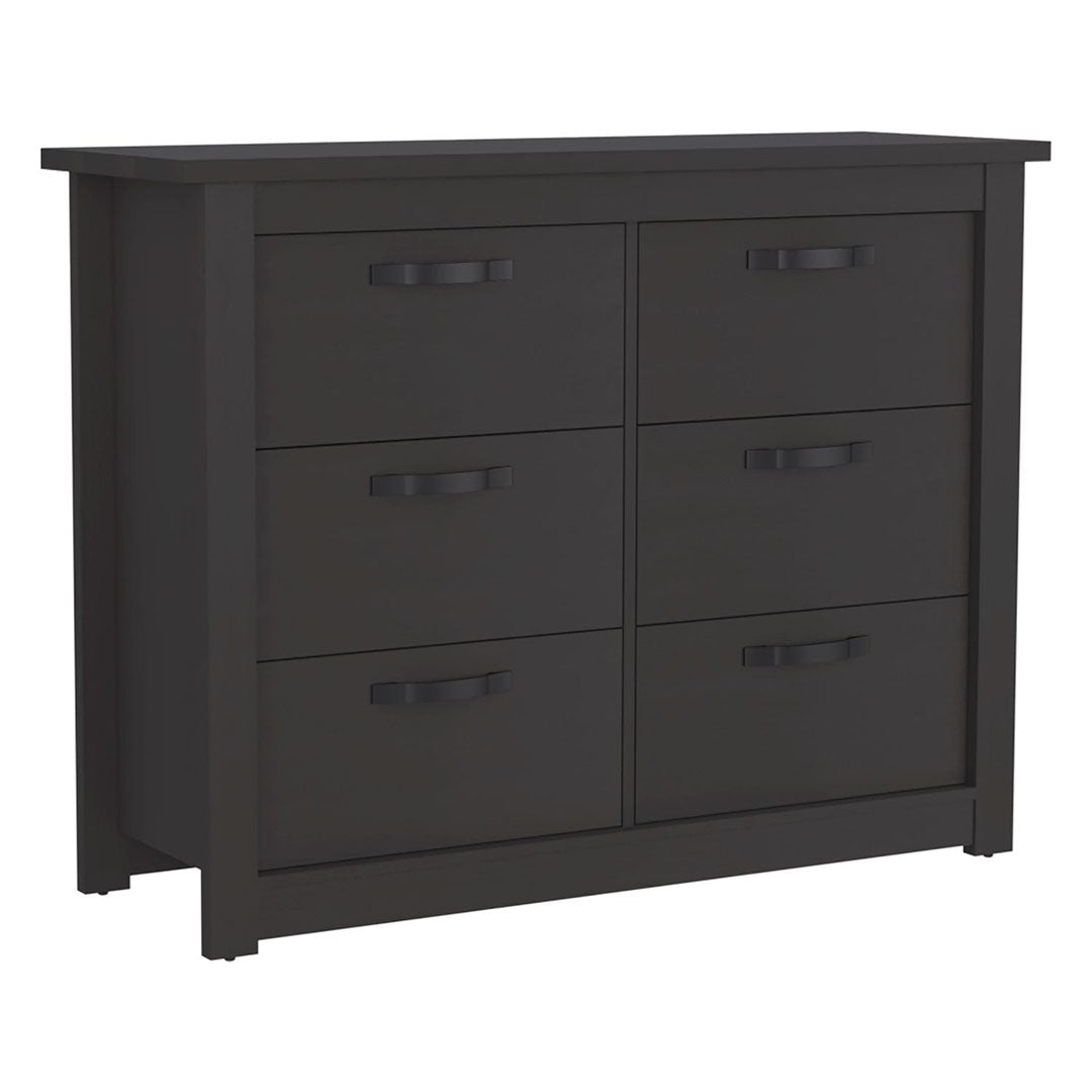 Becca 6 Drawer Double Dresser, Metal Hardware