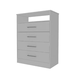 Continental Dresser, Superior Top, Four Drawers, One Shelf