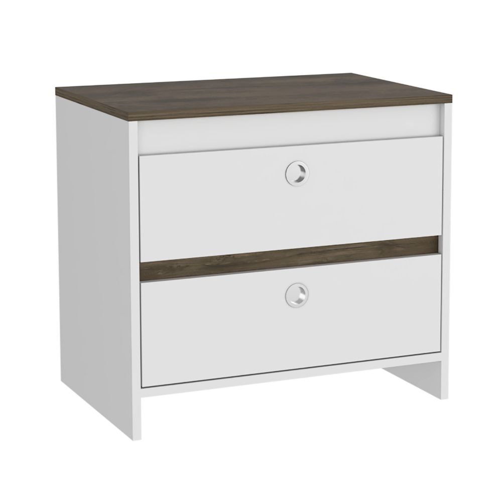 Mercury Nightstand, Two Drawers