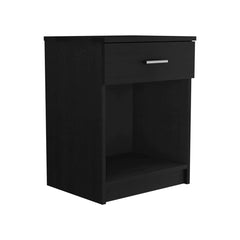 Eco Nightstand, Superior Top, Single Drawer, Lower Shelf