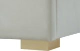 Nora Velvet Bed - Sumptuous Glamorous Design with Deep Channel Tufting and Customizable Legs