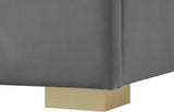 Nora Velvet Bed - Sumptuous Glamorous Design with Deep Channel Tufting and Customizable Legs