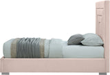 Nora Velvet Bed - Sumptuous Glamorous Design with Deep Channel Tufting and Customizable Legs