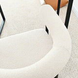 New York 24" Boucle Counter Stool with Arms (1-Piece)