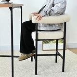New York 24" Boucle Counter Stool with Arms (Set of 3)