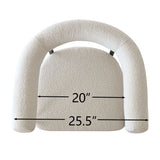 New York 24" Boucle Counter Stool with Arms (Set of 2)