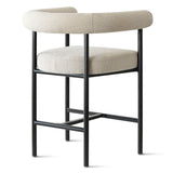 New York 24" Boucle Counter Stool with Arms (1-Piece)