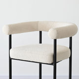 New York 24" Boucle Counter Stool with Arms (1-Piece)