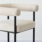 New York 24" Boucle Counter Stool with Arms (1-Piece)