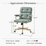 Denise Upholstered Swivel Office Chair