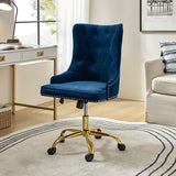 Adega Velvet Adjustable Office Chair