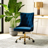 Adega Velvet Adjustable Office Chair