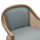 Audrey Task Accent Chair with Rattan Arms