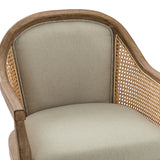 Audrey Task Accent Chair with Rattan Arms