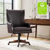 Caesar Classic Modern Office Chair with Elegant Copper Nailheads