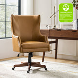 Caesar Classic Modern Office Chair with Elegant Copper Nailheads