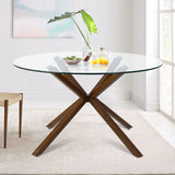 Oliver 39" Modern Round Glass Dining Table