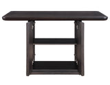 Oakley 60" Counter Storage Table, Black
