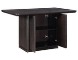 Oakley 60" Counter Storage Table, Black