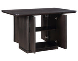 Oakley 60" Counter Storage Table, Black
