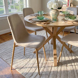 Oliver & Oslo 39" Round Dining Table Set for 4 (5-Piece)