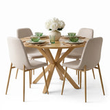 Oliver & Oslo 39" Round Dining Table Set for 4 (5-Piece)