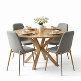 Oliver & Oslo 39" Round Dining Table Set for 4 (5-Piece)