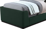 Oliver Contemporary Bed in Rich Boucle Fabric with Solid Wood Finish for Elegant Bedroom Style