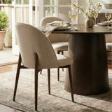 Orchid & Goteborg 52" Round Solid Oak Dining Table Set for 4 (5-Piece)